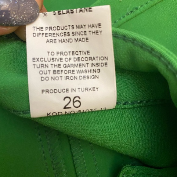 SENTO STEFANO Brand orange color Pants Size 26 - Picture 7 of 8